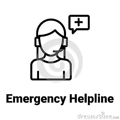 Customer services Vector Icon easily modify. Vector Illustration