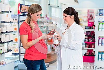 Customer shopping in pharmacy or drug store Stock Photo