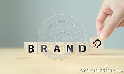 Build brand loyalty concept. Stock Photo