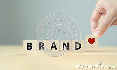 Build brand loyalty concept Stock Photo