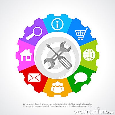 Customers support icon Vector Illustration