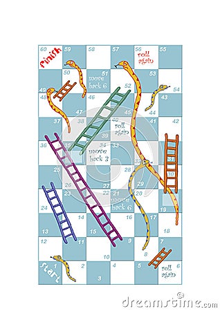 Snakes and ladders Stock Photo