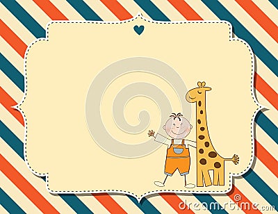 Customizable childish background Vector Illustration