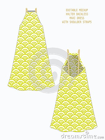 CUSTOMIZABLE VECTOR GARMENT TEMPLATE Vector Illustration