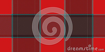 Customize plaid check pattern, occupation vector seamless textile. Cross texture fabric tartan background in red and dark colors Vector Illustration