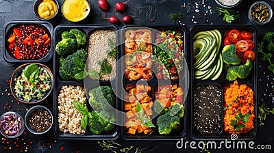 Customized meal kits designed for biohackers, focusing on nutrient-dense, functional foods that support optimized living Stock Photo