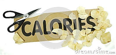 Cut the calories Stock Photo