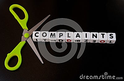 Cut complaints Stock Photo