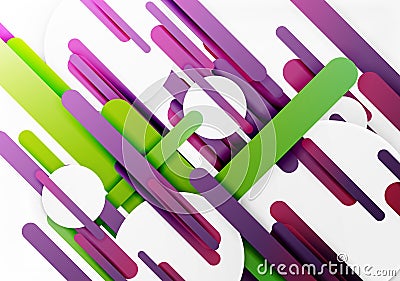 Cut 3d paper color straight lines abstract background Vector Illustration