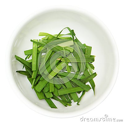 Cut Garlic Chives Stock Photo