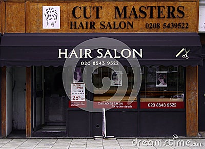 Cut Masters hair salon Editorial Stock Photo