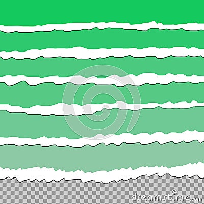 Cut off paper edges Vector Illustration