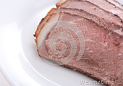 Cut sirloin beef Stock Photo