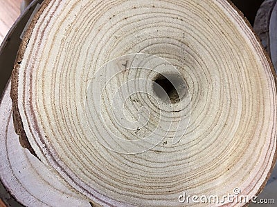 Cut wood with hole textures Stock Photo