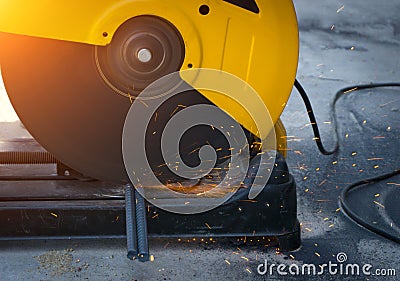 Cutbacks in the steel industry Stock Photo