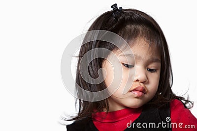 Cute adorable 2-year old toddler girl Stock Photo