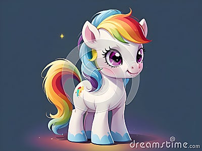 So cute adorable unicorn Stock Photo