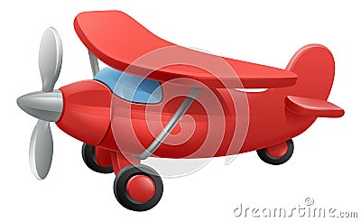 Cute Airplane Cartoon Vector Illustration