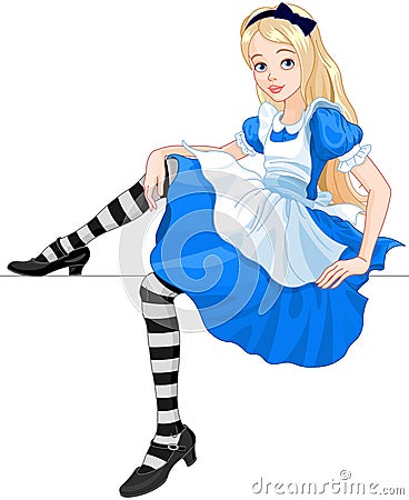 Cute Alice Vector Illustration