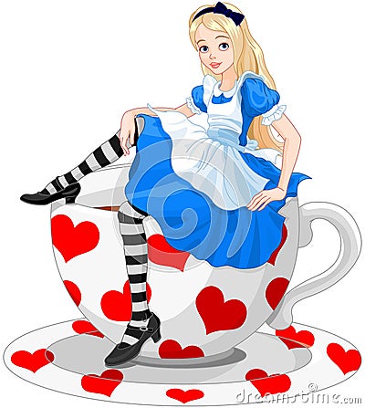 Cute Alice Vector Illustration