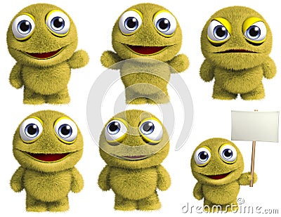 Cute alien Stock Photo