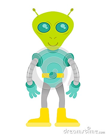 Cute alien Vector Illustration