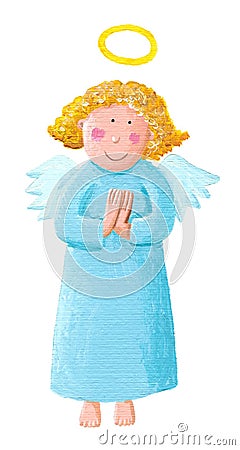 Cute Angel Cartoon Illustration