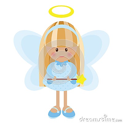 Cute angel Vector Illustration