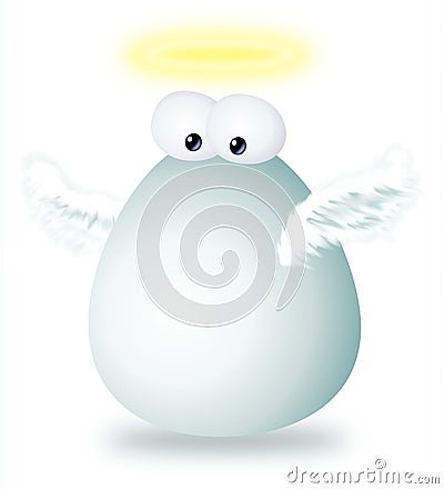 Cute angel cartoon character Stock Photo