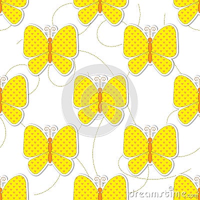 Cute animal seamless pattern Vector Illustration