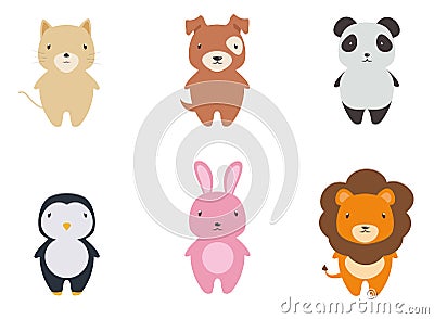 Cute Animals Cartoon Clipart Cartoon Illustration