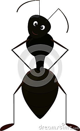 Cute Ant cartoon Character Vector Illustration