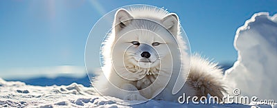 Cute arctic fox Stock Photo