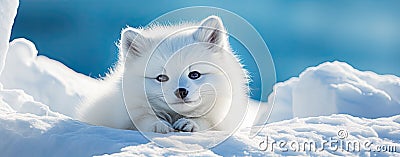 Cute arctic fox Stock Photo