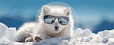 Cute arctic fox Stock Photo