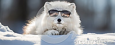 Cute arctic fox Stock Photo