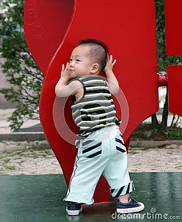 Cute Asian boy Stock Photo