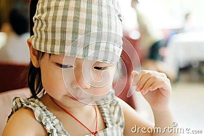 Cute Asian girl Stock Photo