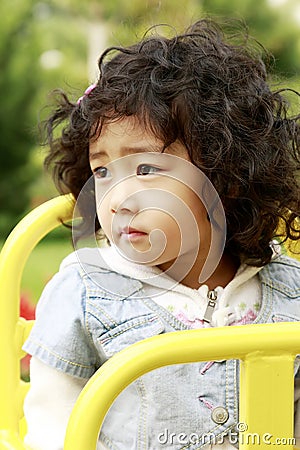 Cute Asian little girl Stock Photo