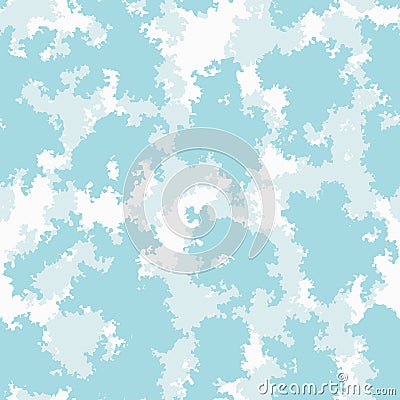 Cute baby room colorful clouds background, seamless nursery wallpaper pattern, vector. Vector Illustration