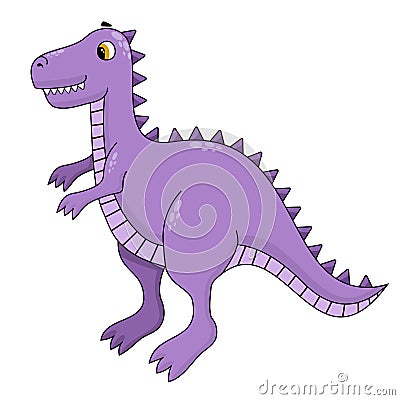 Cute baby dinosaur Tyrannosaurus Vector Illustration