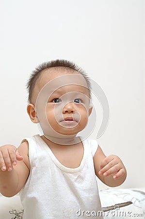 Cute baby portrait Stock Photo