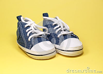 Cute baby shoes Stock Photo