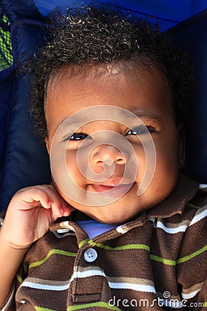 Cute Baby Smiling Stock Photo
