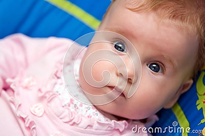 Cute baby stare Stock Photo