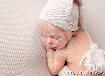 Cute baby sweetly sleeping Stock Photo