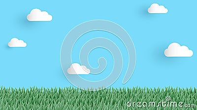 Cute Background Animation Looping Footage of the Meadow with Green Grass on Blue Sky and White Cloud in Paper Art Style with Your Stock Video - Video of copy, fresh: 177192357 Cute Background Animation Looping Footage of the Meadow with Green Grass on Blue Sky and White Cloud in Paper Art Style with Your Stock Video - Video of copy, fresh: 177192357