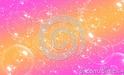 Cute background with bubbles Stock Photo