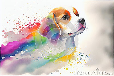 Cute Beagle puppy pet dog Stock Photo