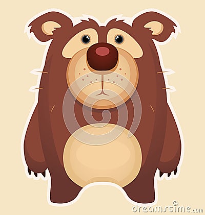Cute Bear Vector Illustration